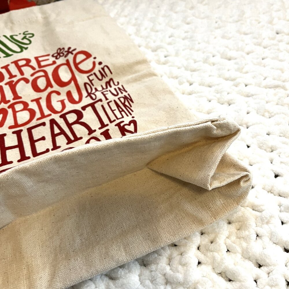 NWT Teacher Appreciation Canvas Tote (Natural) - Picture 4 of 6